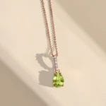 Peridot Necklace Sway - August Birthstone - Image 5