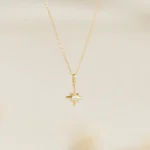 Diamond Star Charm 14k Gold - Image 4