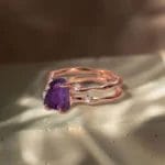 Raw Crystal Ring - Flow Amethyst - Image 4