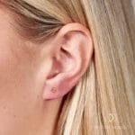 Citrine Round Studs - November Birthstone - Image 2