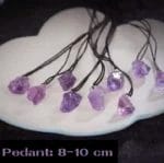 Raw Amethyst pendant - Image 2