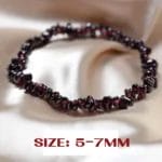 January raw natural Garnet Bracelet