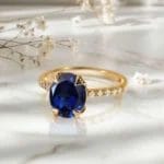 Blue Sapphire Ring - Image 4