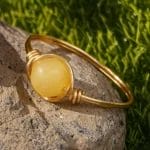 Natural Gemstone and raw crystal Wire Wrap Ring - Image 3