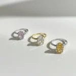 Top quality 8A CZ colorful diamond shinny ring