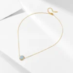Natural Aquamarine 925 sterling silver necklace - Image 5