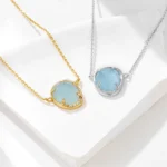 natural aquamarine necklace