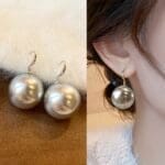 Swarovski Big Pearl earring for women - Image 3