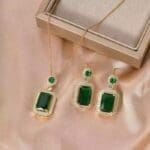 emerald jewelry set