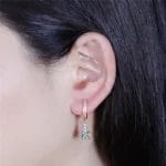 sky blue topaz drop earring - Image 2