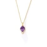 Natural Amethyst 925 sterling silver necklace - Image 6