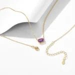 Natural Amethyst 925 sterling silver necklace - Image 6