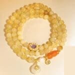 Citrine stackable bead bracelet
