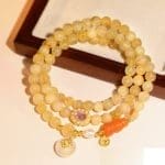 Citrine stackable bead bracelet - Image 4