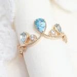 Natural Blue Topaz ring