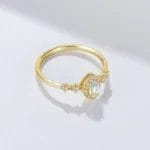 Natural sky-blue Topaz 925 sterling sliver fashion ring - Image 5