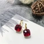 Candy multi-color crystal dazzling earring - Image 4
