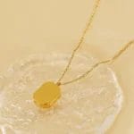square diamond zirconia necklace - Image 3