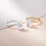 Top quality 4 carat 5A CZ diamond fashion ring