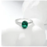 lab grown emerald ring