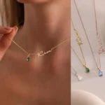 Custom Name Choker with Birthstone - Image 2