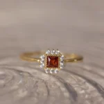 Sugar shape natural Garnet ring - Image 4