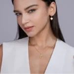 U shape Moissanite Gold vermeiled 925 silver necklace - Image 2