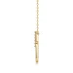 U shape Moissanite Gold vermeiled 925 silver necklace - Image 6
