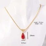 WaterDrop Birthstone Swarovski crystal necklace - Image 5