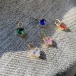 Colorful zirconia birthstone pendant - Image 3