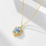 blue topaz necklace