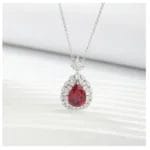 lab-grown ruby necklace