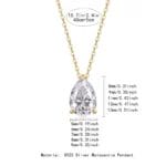High Quality Moissanite waterdrop necklace - Image 4