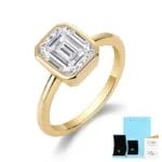 High quality Moissanite Square gold ring - Image 5