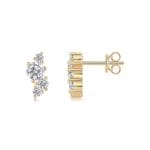 Multi-stones moissanite stud earring - Image 3