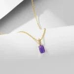 Natural Amethyst 925 sterling silver necklace - Image 5