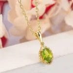 Peridot irregular jewelry set - Image 2