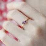 Natural Amethyst WaterDrop ring - Image 2