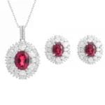 ruby jewelry set