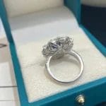 Lab-Grown Sri Lanka Sapphire 2ct cloud sharp ring - Image 3