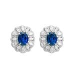 Lab-Grown Sapphire 3 carat Oval shape jewelry set - Image 4