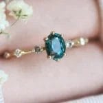 Blue Sapphire color CZ Ring - Image 2
