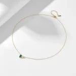 Top quality Emerald and Diamond 5A CZ 925 Sterling silver necklace - Image 5