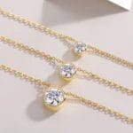 stackable 3 layers moissanite necklace - Image 4
