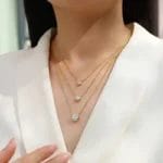 stackable 3 layers moissanite necklace - Image 2