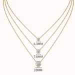 stackable 3 layers moissanite necklace - Image 5