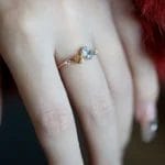 Natural Tanzanite and Citrine ring - Image 2