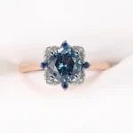 High quality Londaon Blue imitation Tanzanite jewelry set - Image 6