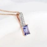 Blue Tanzanite necklace - Image 3