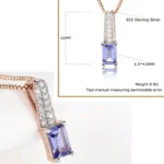 Blue Tanzanite necklace - Image 2